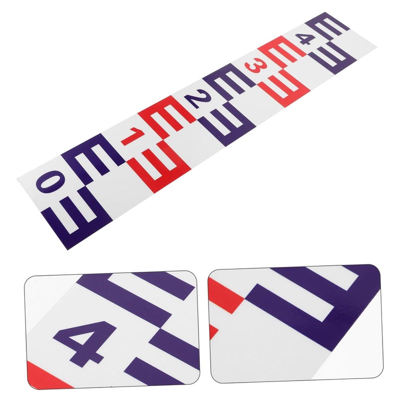 مقياس مستوى الماء العاكس ذاتي اللصق من الألومنيوم لأداة قياس الارتفاع لحوض السباحة وبرميل المطر - Image 3